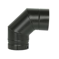 Coude à segment émaillé 90°Ø150mm noir mat CDS 90-150 E NM