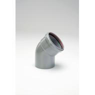 Coude PVC assainissement CR8 Ø110 mâle-femelle 45°