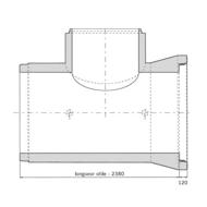 Fond plat PERFECT Ø1000 H60cm sans trou sans échelons NF