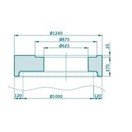 Tête pour regard EXACT Ø1000 H27cm NF