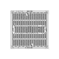 GRILLE FONTE CARREE PLATE PMR SQUADRA C250 820X820-700X700 H.3,9CM