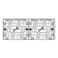 CADRE GALVA + 2 TAMPONS FONTE L2T T-MAX OPTI C250 SANS LOGO