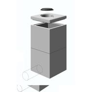 REHAUSSE BETON POUR REGARD 1000X1000 H.60 AVEC ECHELONS