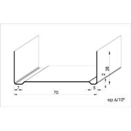Rail métal 70 3,00m