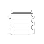 REHAUSSE BETON POUR REGARD 1000X1000 H60CM AVEC ECHELONS CE