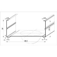 Montant métal 90/40 4,00m