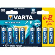 Pile ALCALINE LONGLIFE POWER LR6 6+2 gratuites