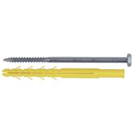 CHEVILLES CQLT Ø10X120MM NYLON AVEC TIREFOND SACHET 10