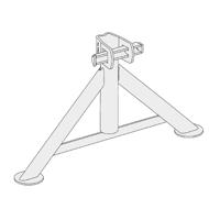 Pied fixe J01929 galva 300mm