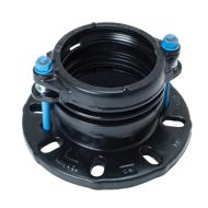 Adaptateur fonte de raccordement autobuté AQUAFAST pour tuyau PE-PVC ISO PN10-16