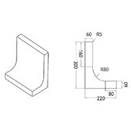 ELEMENT MUR EN L ALLEGE LG 40 TALON 22 HAUTEUR 30