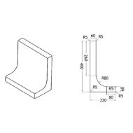 ELEMENT MUR EN L ALLEGE LG 40 TALON 22 HAUTEUR 40