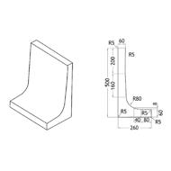 ELEMENT MUR EN L ALLEGE LG 40 TALON 26 HAUTEUR 50