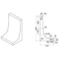 ELEMENT MUR EN L ALLEGE LG 40 TALON 32 HAUTEUR 60