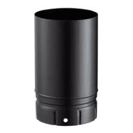 Tuyau droit émaillé Ø150mm 25cm noir mat LG 250-150 E NM