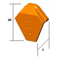 Fronton de faitière angulaire VIEILLI BOURGOGNE 368XL