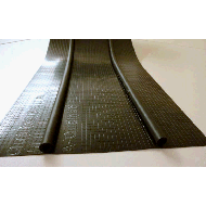 BANDE D'ARASE VENTSTOP NOIRE 0,35 X25M + 2 CORDONS EPDM Ø12MM