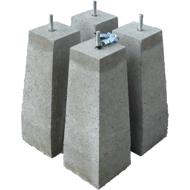 Massif candélabre S7R Ø18 300x300mm mât 7m 320kg 56x56x65cm