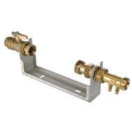 Kit étrier 428mm inox fixe 2 fourches robinet 4102 à raccord 4102