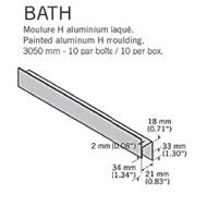 Moulure NATURETECH H blanc