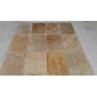 Travertin mix color vieilli 1er choix 40,6x61cm Ep.1,2cm