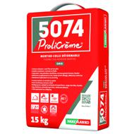 Mortier colle carrelage 5074 PROLICREME gris sac 15kg C2S1 ET/EG