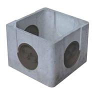 Fond de regard 60x60/69X69 HU47/H.50cm 3 opercules