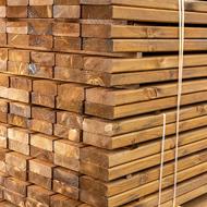 Sous structure pin autoclave brun rabotée 4 faces 45x95mm 4,50m