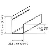 Moulure NATURETECH J1/2 café