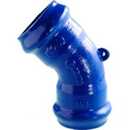 Coude fonte pour PVC Ø075 45°-1/8