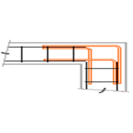 Equerre de liaison 60x60 Ø10mm
