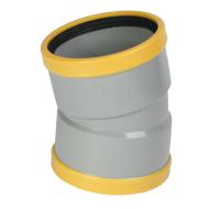 Coude PVC assainissement CR8 Ø160 femelle-femelle 15°