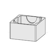 REGARD BETON 50X50:REHAUSSE H30 ALLEGEE