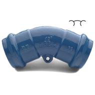 Coude fonte pour PVC Ø063 45°-1/8