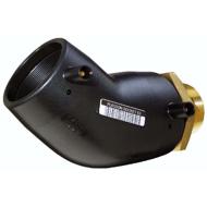 Coude PE/laiton 45° PN16 filetage électrosoudable