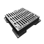 GRILLE FONTE CARREE PLATE PMR DELITA PL 50 D400 520X520-400X400