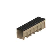 CANIVEAU POLYMERE S200 L260XH290 + GRILLES FONTE BOULONNEES D400 1M