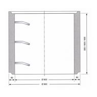 Elément de puits béton pour regard Ø800 H.60cm perforé