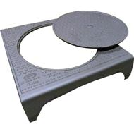 PLAQUE DE RECOUVREMENT FONTE PROFIL T PR3 PT C250 830X800