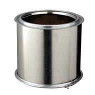 ELEMENT DROIT 250MM D150 DOM INOX/GALVA