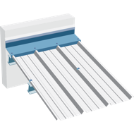 Faitière solin laquée TRAPEZA 4.250.357 75/100 2,10m 7006 LAUZE