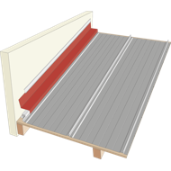 Rive solin laquée HACIERCO 100X161mm 75/100 2,10m 7006 LAUZE