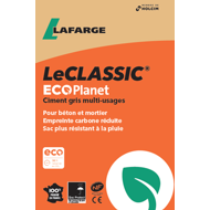 Ciment LE CLASSIC ECOPLANET gris CEM II/B-LL 32,5 R CE+NF sac 25kg