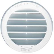 Grille à encastrer ronde avec moustiquaire Ø100mm PVC blanc