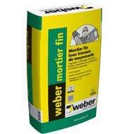 Mortier fin de maçonnerie WEBER MORTIER FIN sac 25kg
