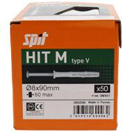 Chevilles à frapper HIT M Ø8x90mm boite 50