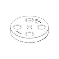 Scie cloche pour tuyau PVC/PE/PP Ø160 avec porte outil