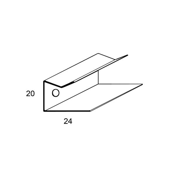 Lisse 20x24mmx3,00m