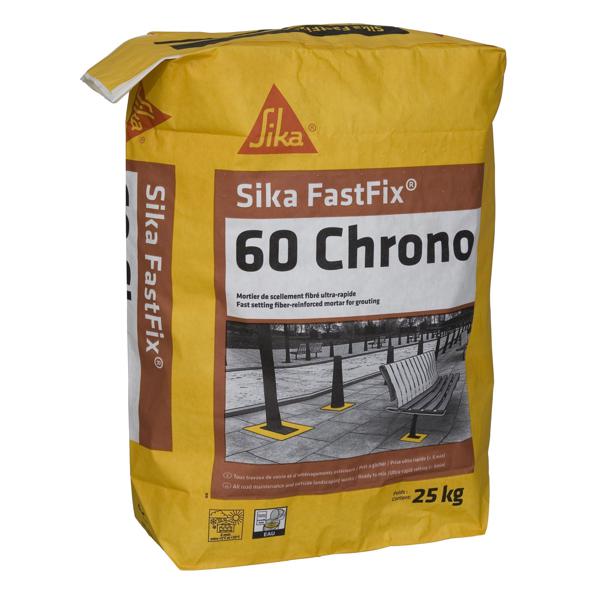 Mortier scellement SIKA FASTFIX 60 CHRONO sac 25kg
