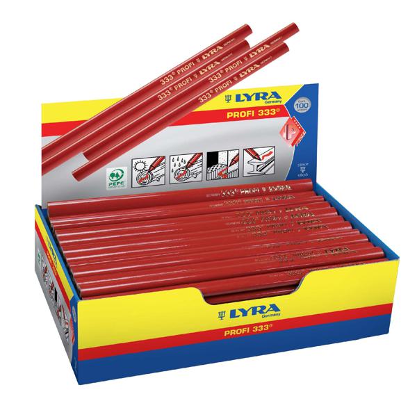 Crayon de charpentier LYRA rouge